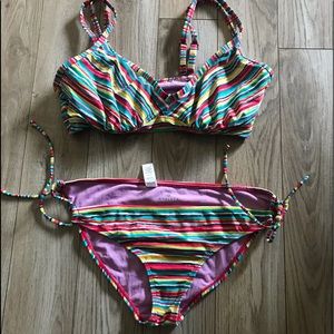 Athleta Striped Bikini